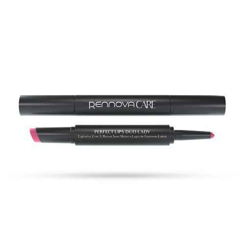 Batom Duo Semi Matte -  Lápis de Contorno Labial  Lady