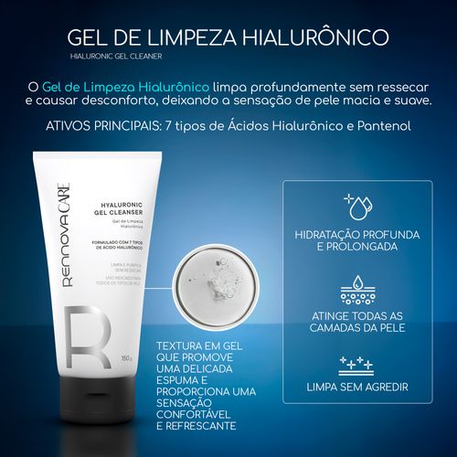 Gel de Limpeza com Ácido Hialurônico + Pantenol | 150mL